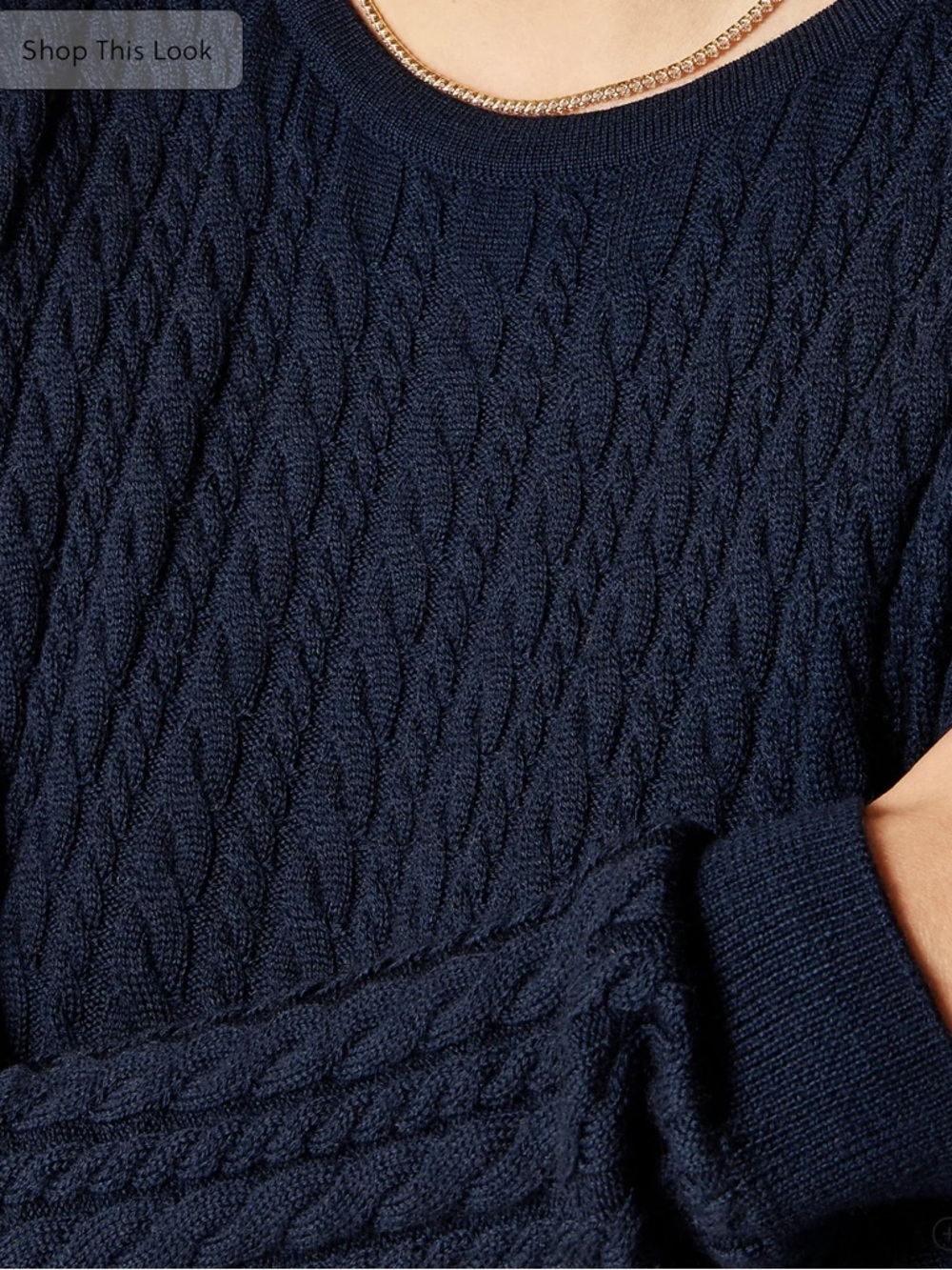 J.Crew Cable-knit sweater-dress in merino wool - Picture 2 of 7